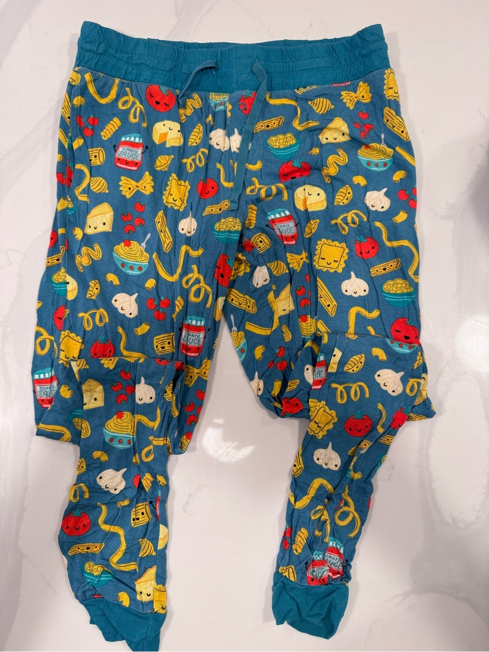 Little sleepies, women’s pajama pants, size small, pasta print